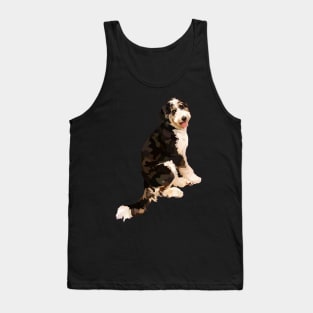 Belle Fluffy Dog Tank Top